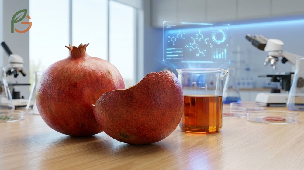 Pomegranate peel benefits include exceptional antioxidant power from punicalagins that neutralize free radicals.