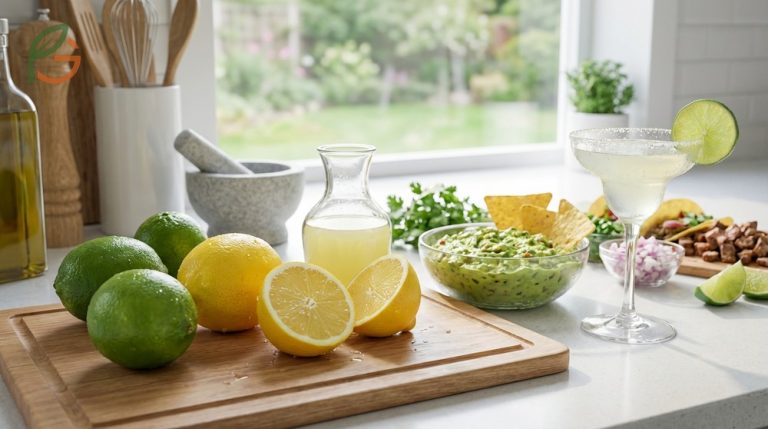 A substitute for lime juice like lemon offers identical acidity with a 1:1 ratio for cooking and baking needs.