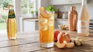 Refreshing White Peach Ginger Ale Drinks and Mixers