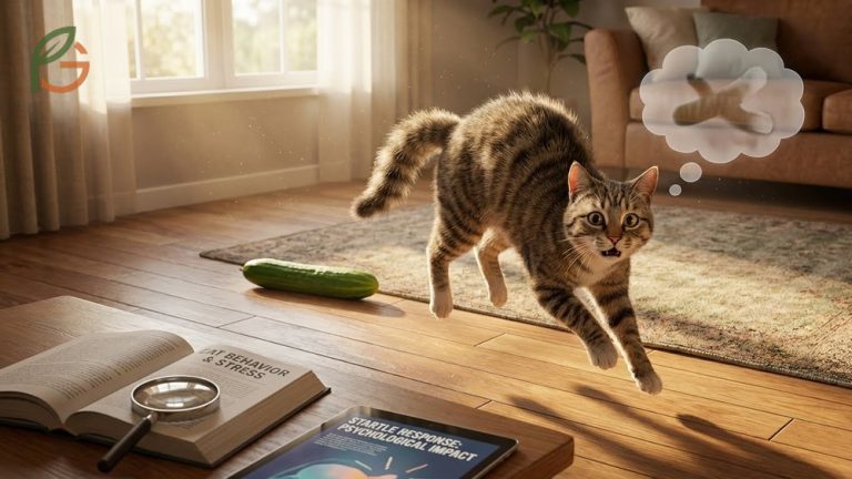 Why are cats scared of cucumbers explained through viral trend analysis and feline startle response psychology.