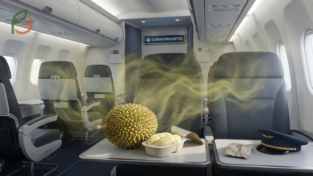 Why is durian banned on planes explanation regarding the intense sulfur odor that ventilation cannot remove.