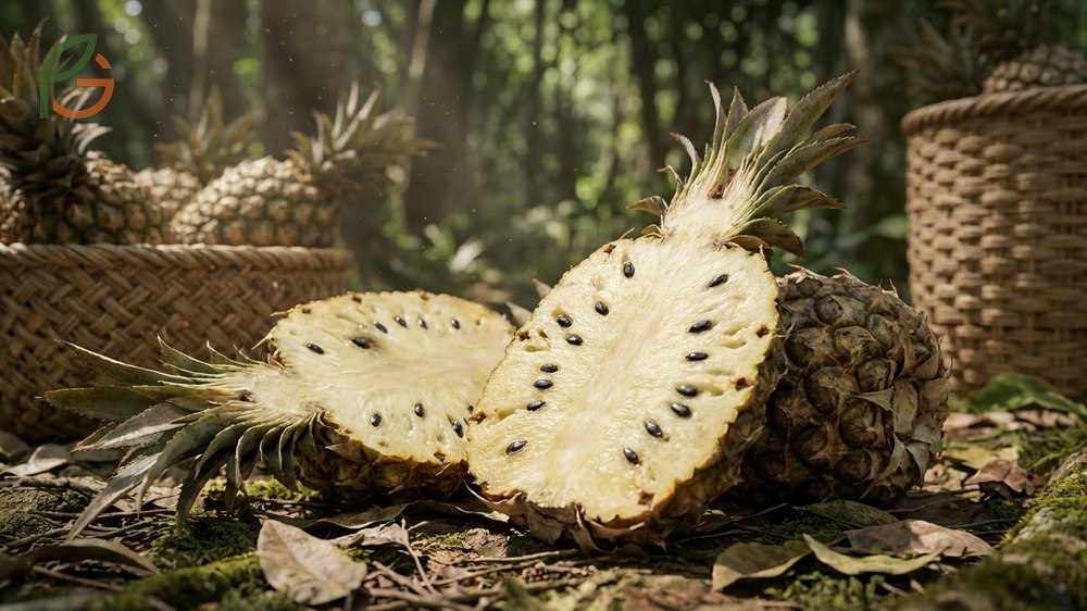 Wild pineapple seeds exhibit higher viability rates of 60 to 80 percent and are found in ancestral varieties.