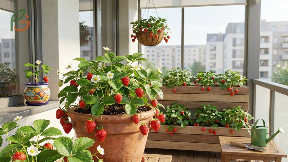 Growing strawberries in pots offers mobility to optimize sun exposure and significantly reduces pest and disease issues.