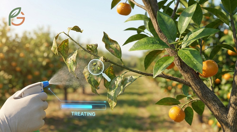 Treating leaf curl requires organic pest control with neem oil and adjusting irrigation to restore moisture.