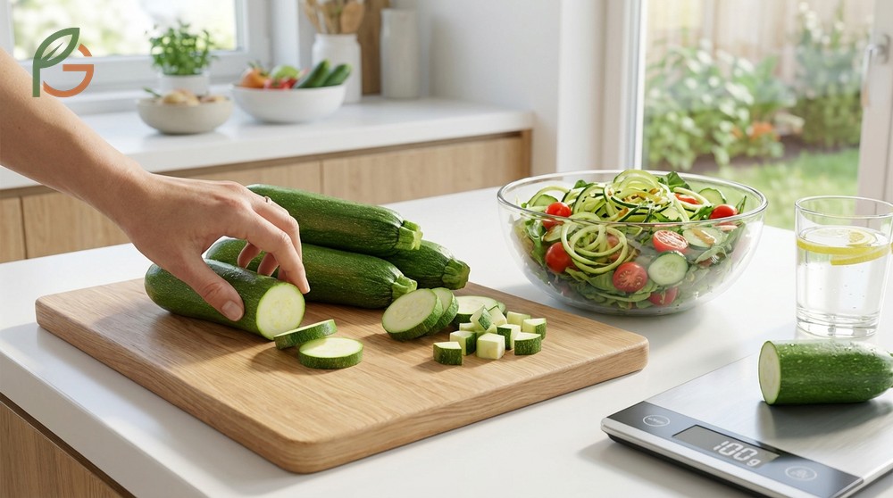 Benefits eating raw zucchini include retaining one hundred percent of heat-sensitive nutrients like vitamin C for immune support.