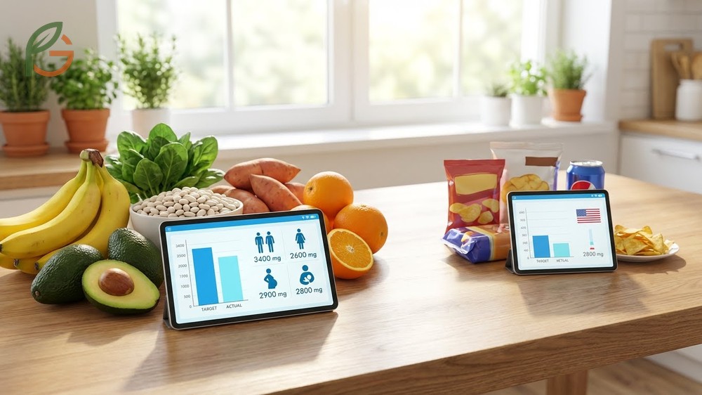 Daily potassium requirement guide for adults and how avocados help bridge the nutritional gap.