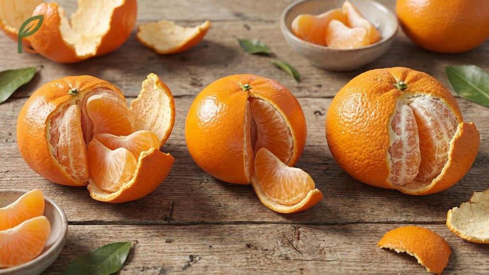 Clementine vs mandarin vs tangerine study lists satsumas and clementines as the best options for easy peeling.