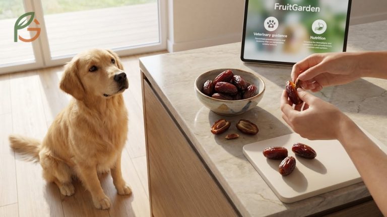 Can dogs eat dates fruit guide explaining safety precautions including pit removal and moderation for canine diets.