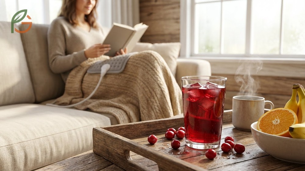 Is cranberry juice good for periods discussion on 42mg vitamin C content supporting immune function.