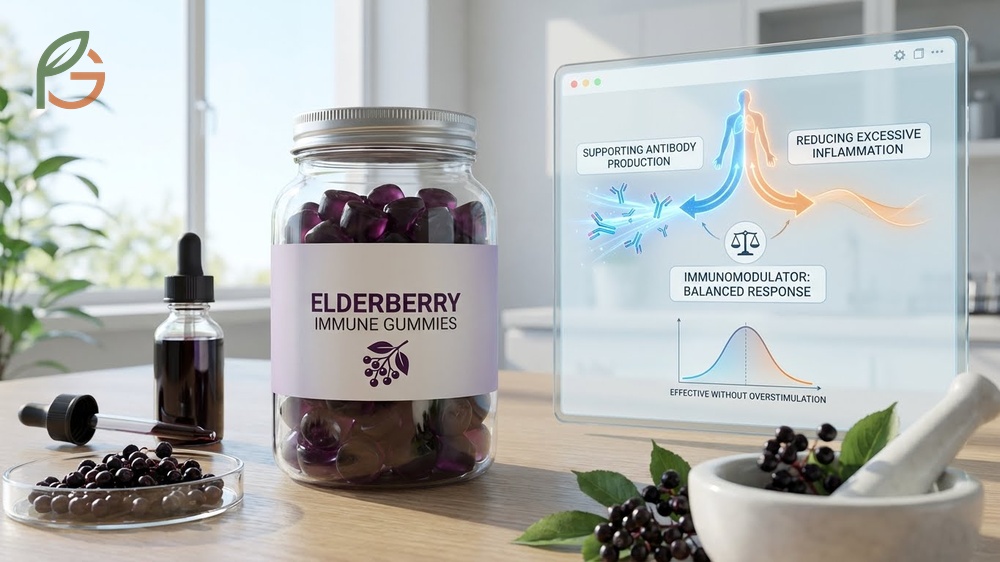 Immune boosting gummies contain anthocyanins that reduce respiratory viral infection duration when taken early.