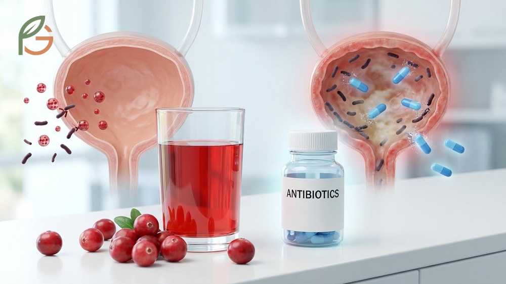 Does cranberry juice cure UTI infection by preventing bacterial adhesion to bladder walls for up to 8 hours.