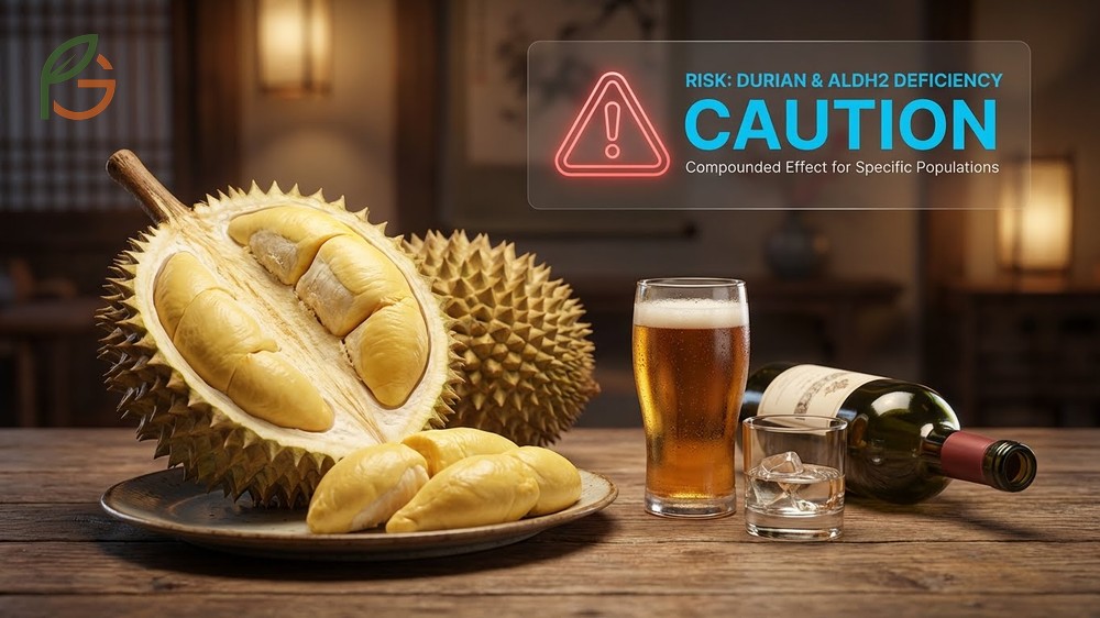 Dangerous combination durian warning for high-risk groups like those with heart conditions or ALDH2 deficiency.