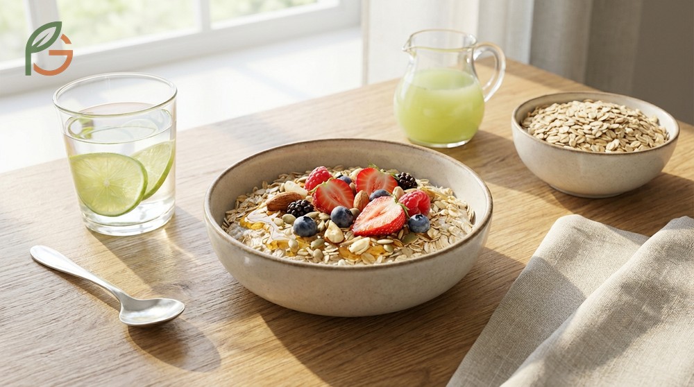 Healthy breakfast recipe with 15g protein from Greek yogurt helps support weight management goals.