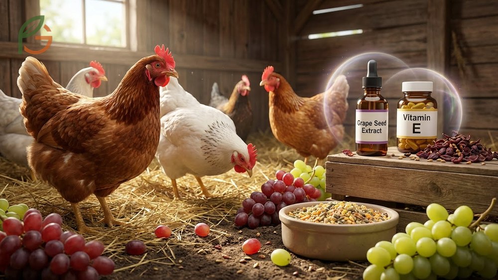 Nutritional value of grapes for chickens providing 62 calories and essential antioxidants for health.