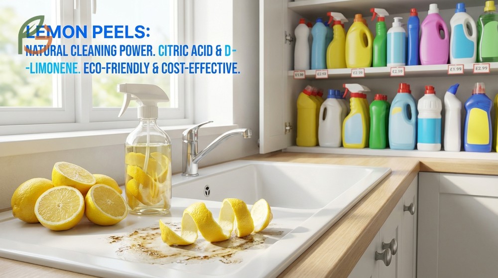 Uses for lemon peels range from all-purpose cleaners infused with vinegar to garbage disposal fresheners that remove odors.