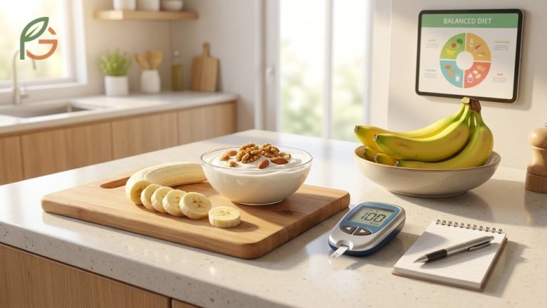 Are bananas good for diabetics safety guide covering glycemic index sugar content and safe consumption tips for blood sugar control.