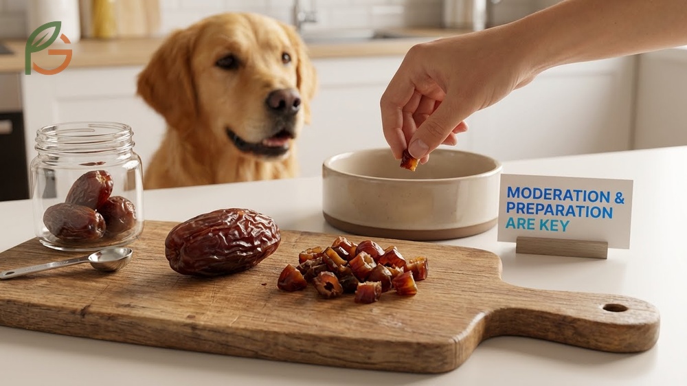 Can dogs eat Medjool dates question addressing the larger size and higher calorie density requiring strict portion control.
