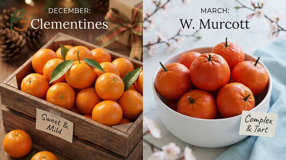 Cuties vs Clementines taste tests show late season varieties are larger and have a more complex aromatic flavor.