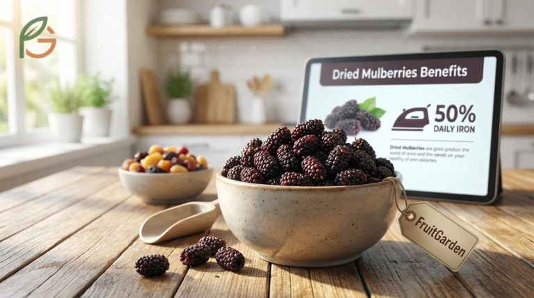 Dried mulberries benefits include high iron content and powerful antioxidants for a healthy daily snack.