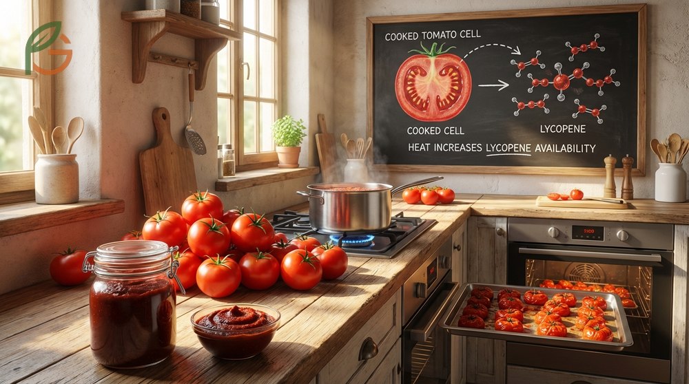 How to make tomato paste by simmering and straining fresh tomatoes to remove skins and seeds.