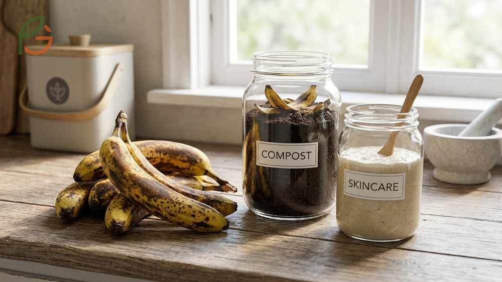 How to use overripe bananas beyond baking includes making face masks and composting peels for garden soil.