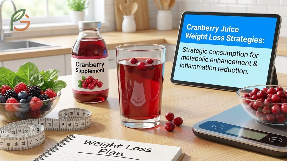 Cranberry juice weight loss strategies suggesting consumption before meals to control appetite and blood sugar.