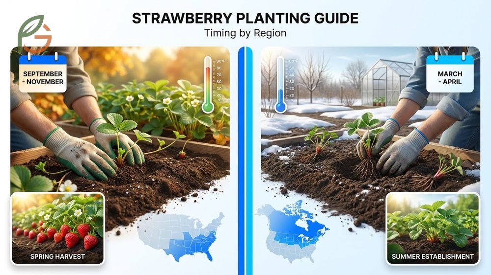 Best time to plant strawberries depends on your zone with northern regions planting in spring and southern areas in fall.