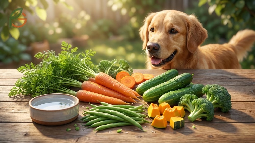 Vegetables safe for dogs list includes low-calorie options like green beans and carrots.