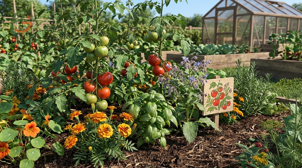 Companion plants for tomatoes create a diverse ecosystem that attracts beneficial insects and reduces pest populations naturally.
