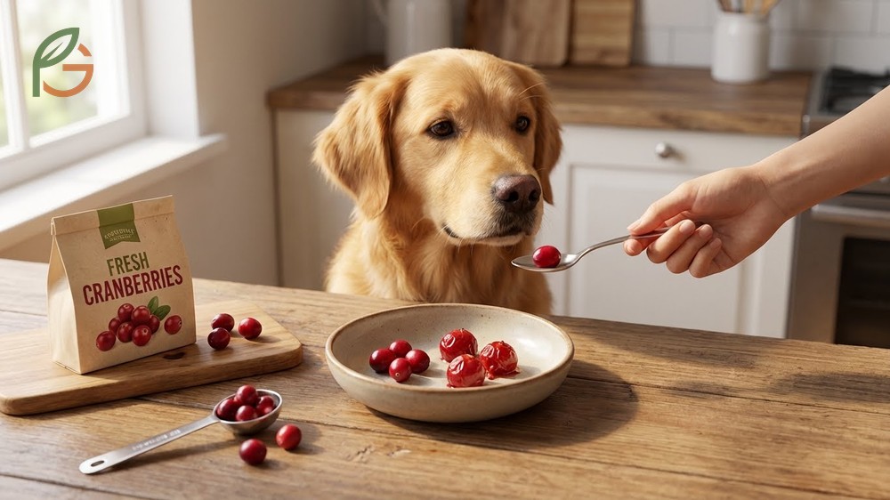 Can dogs eat cranberries in small portions to prevent bacterial adhesion without causing digestive upset.