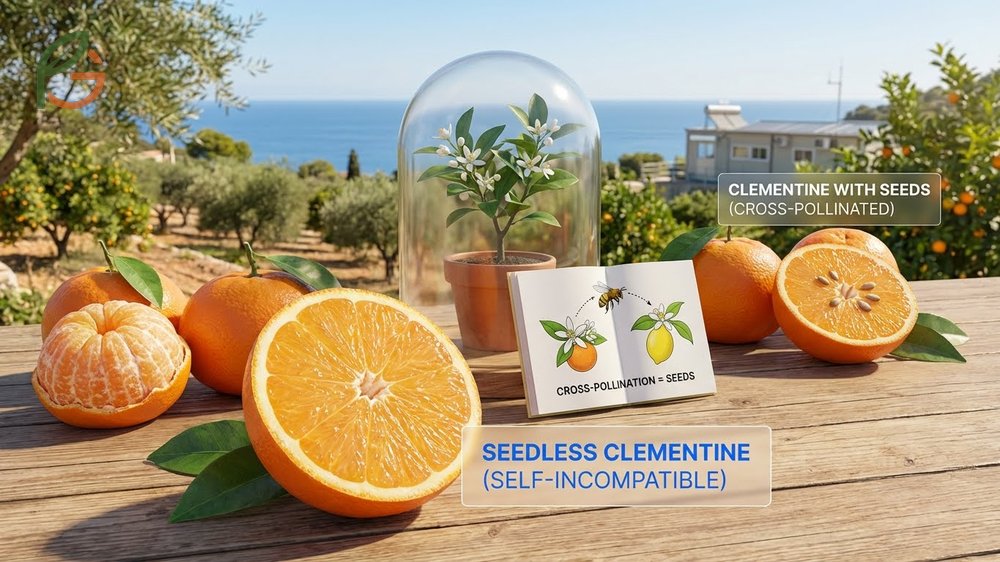 Do clementines have seeds depends on whether the trees were isolated from other citrus pollen during bloom.