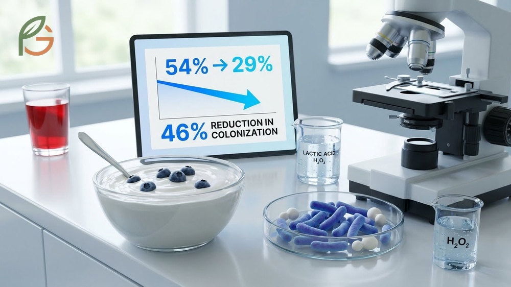 Probiotics for yeast infection study shows women consuming probiotic yogurt reduced fungal colonization by 46 percent significantly outperforming cranberry products.