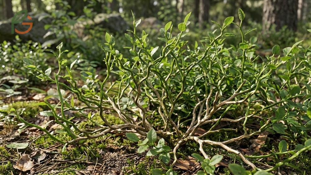 Berry identification guide uses leaf shape and flower structure to separate bilberries from commercial blueberries.