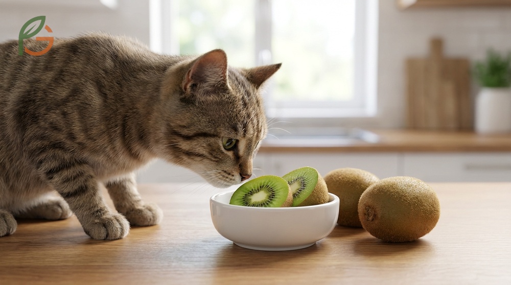 Can cats eat kiwi as an occasional non toxic treat without harming their nervous system.