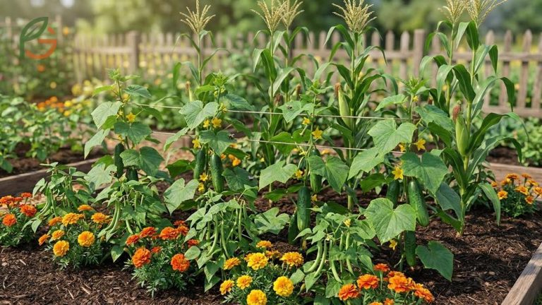 Companion plants for cucumbers like beans and marigolds boost yields by 40 percent and naturally control pests.