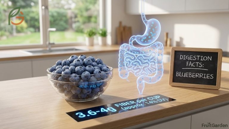 How much fiber in blueberries guide explains the 4 grams per cup content and benefits for digestion.