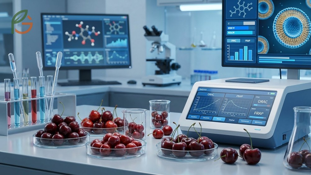 Antioxidants in cherries like anthocyanins help reduce inflammation markers and oxidative stress in the body effectively.