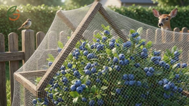 Bird netting for blueberries reduces crop loss by up to 75 percent using physical barriers and deterrents.