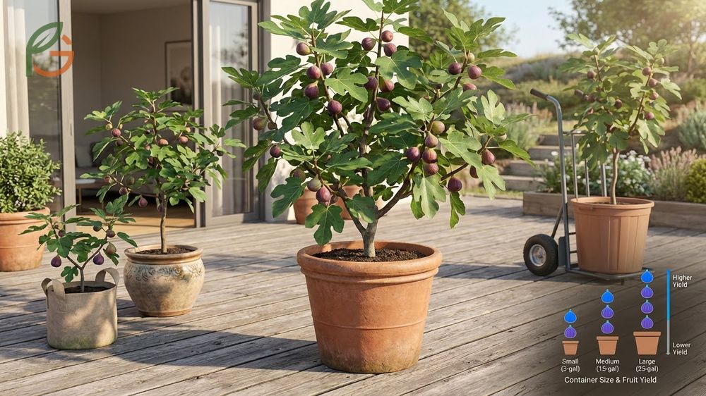 Growing figs in pots allows gardeners to move trees indoors during cold winter months.