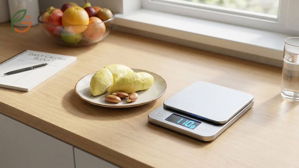 High calorie fruit considerations for diets recommending portion control of 2 to 3 seeds to manage intake.