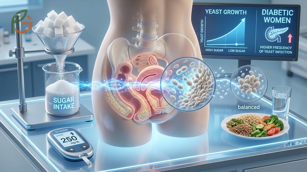 Sugar and yeast infections analysis indicates elevated blood glucose levels create an ideal environment for Candida proliferation in vaginal tissues.