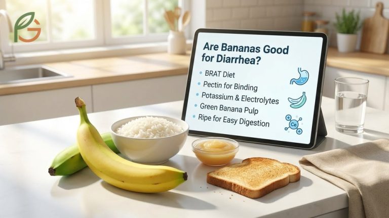 Are bananas good for diarrhea guide explaining the BRAT diet and how pectin binds loose stools for faster recovery.