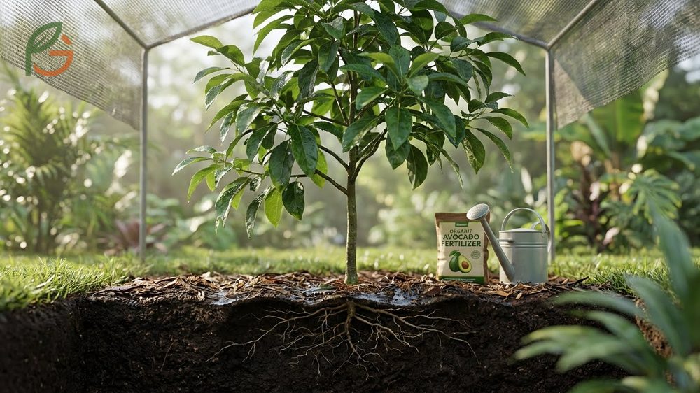 How to care for avocado trees with proper watering schedules and balanced fertilizer applications.