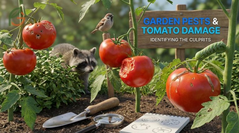 What is eating my tomatoes guide covering birds and mammals damaging your garden harvest.