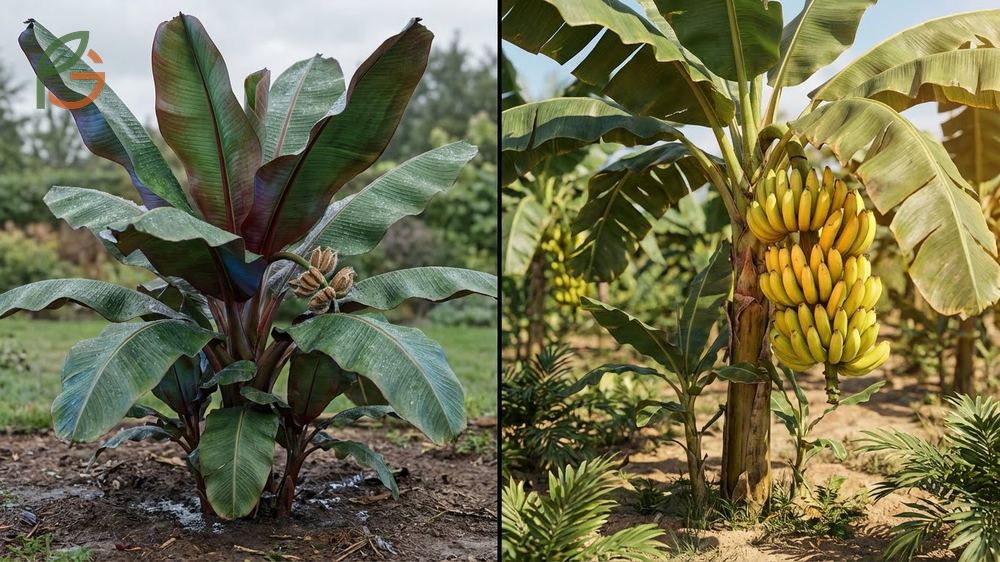 Comparison of ornamental versus edible banana varieties for garden planning and fruit production.