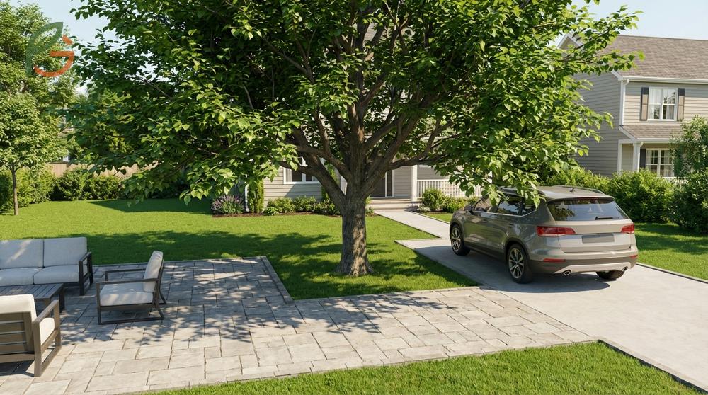 Fruitless mulberry tree featuring umbrella shaped canopies and fast growth rates suitable for zones 4 through 8.