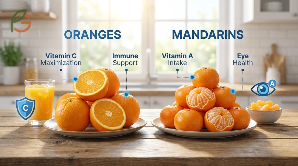 Which citrus healthier debate suggests oranges for immune support while mandarins excel in vitamin A and convenience.