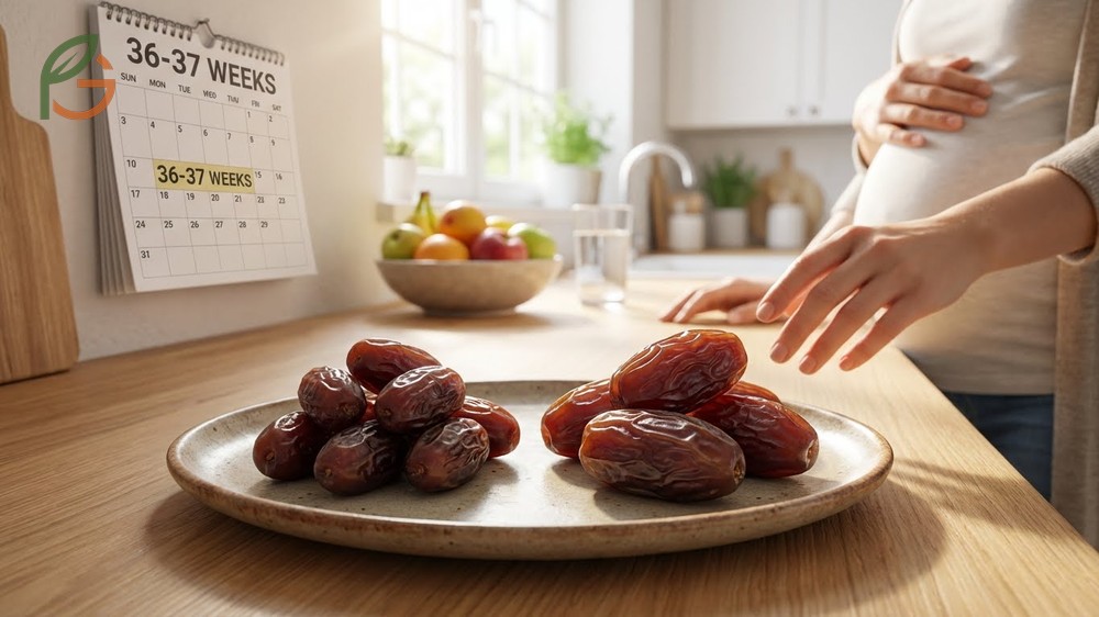 How many dates during pregnancy recommendation is 6 dates per day starting at 36 weeks for optimal labor benefits.