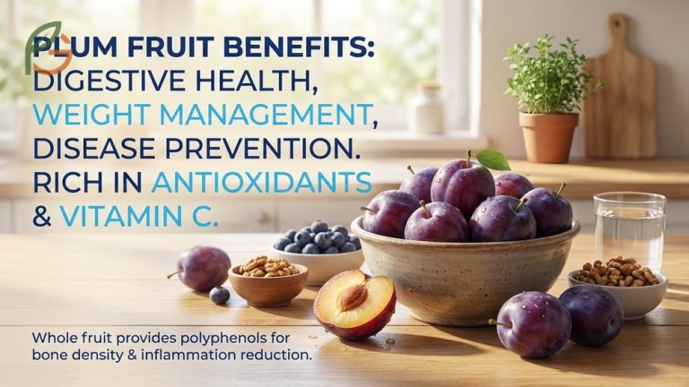 Advantages of plum fruit detailed in a guide covering digestive health and 30 calorie nutrient density per fruit.