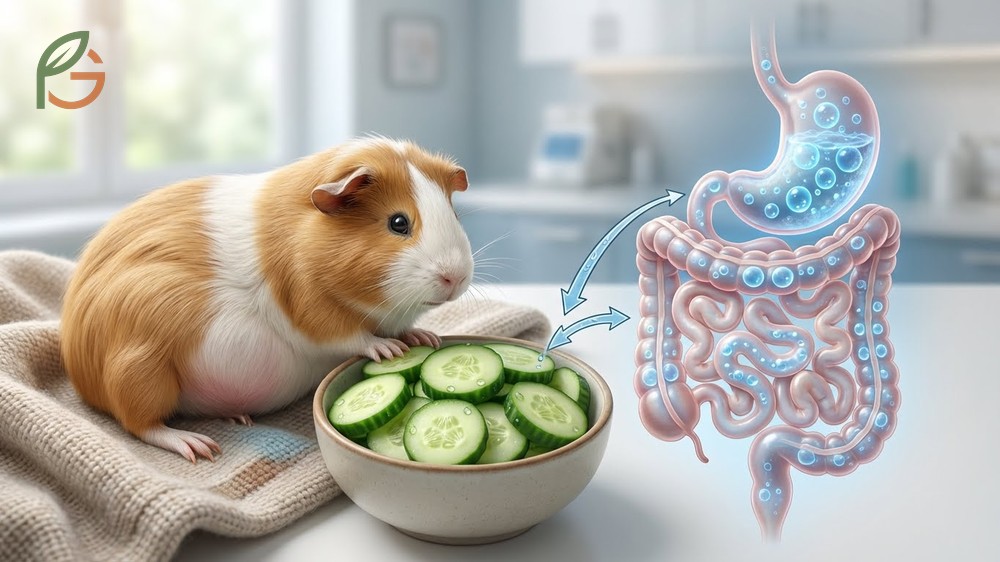 Can guinea pigs eat cucumbers in excess creates a risk of bloating due to the high liquid volume.